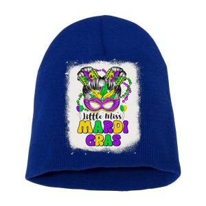 Little Miss Mardi Gras Short Acrylic Beanie