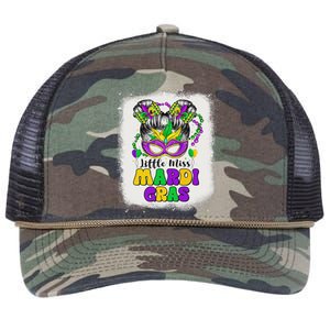 Little Miss Mardi Gras Retro Rope Trucker Hat Cap