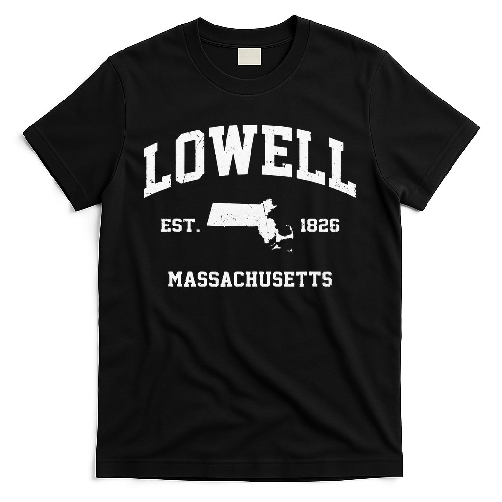 Lowell Massachusetts MA Vintage State Athletic Style T-Shirt