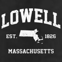 Lowell Massachusetts MA Vintage State Athletic Style Beanie