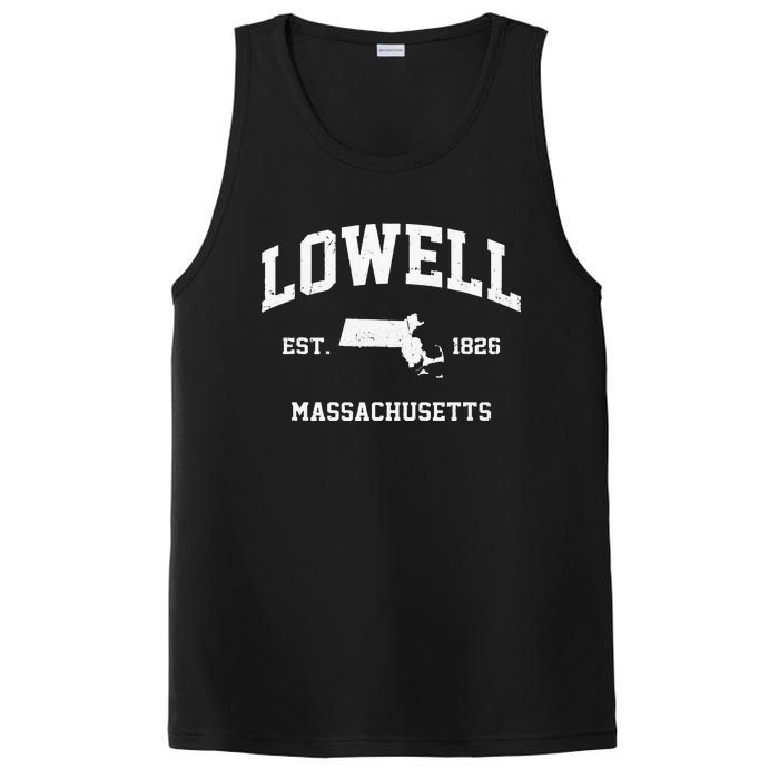 Lowell Massachusetts MA Vintage State Athletic Style PosiCharge Competitor Tank