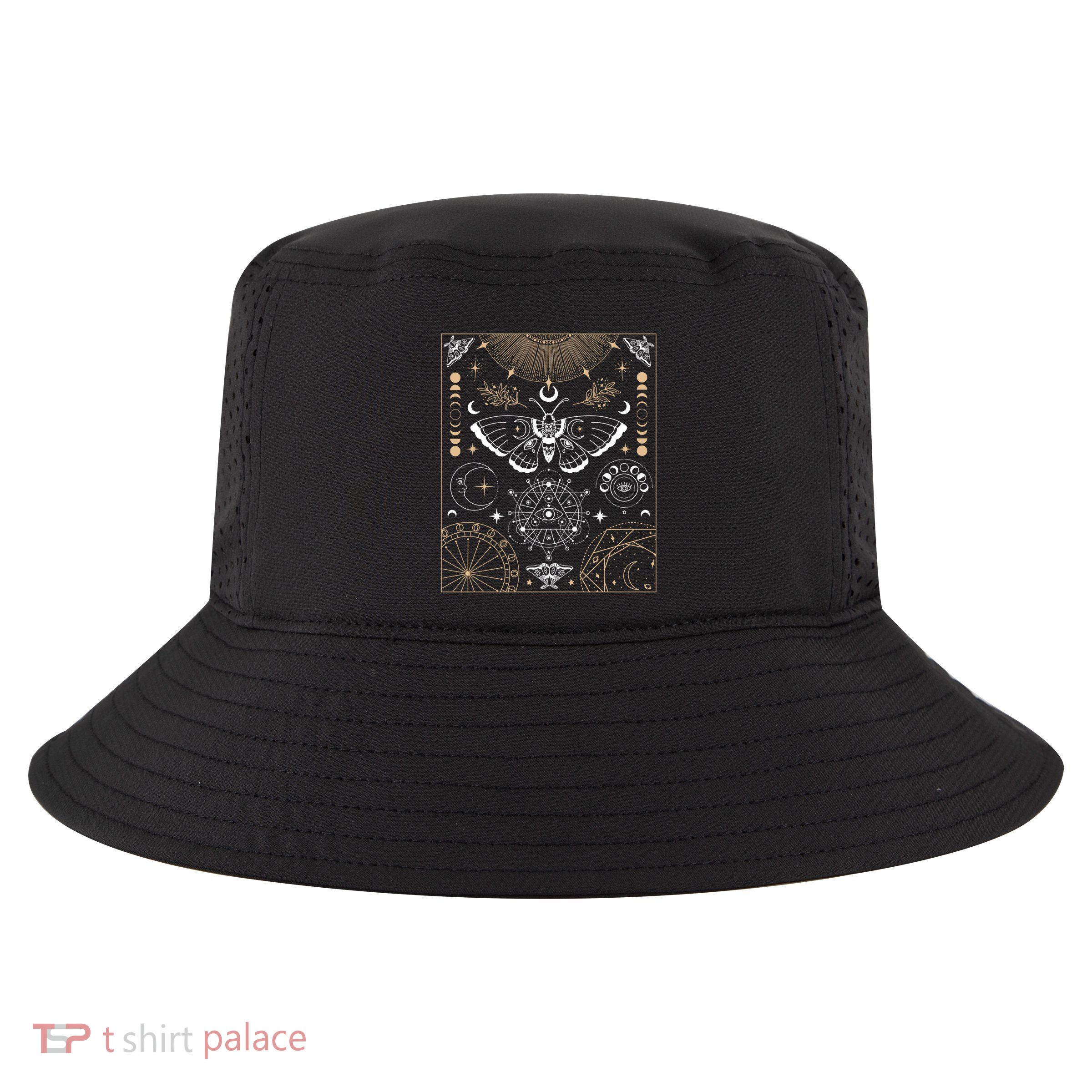 Luna Moth Moon Phases Witchy Dark Academia Aesthetic Gift Cool Comfort Performance Bucket Hat