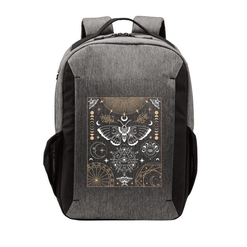 Luna Moth Moon Phases Witchy Dark Academia Aesthetic Gift Vector Backpack