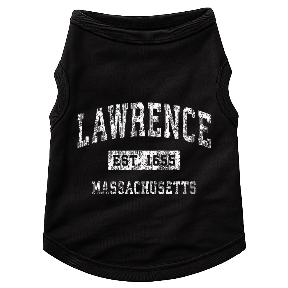 Lawrence Massachusetts Ma Vintage Established Sports Doggie Tank
