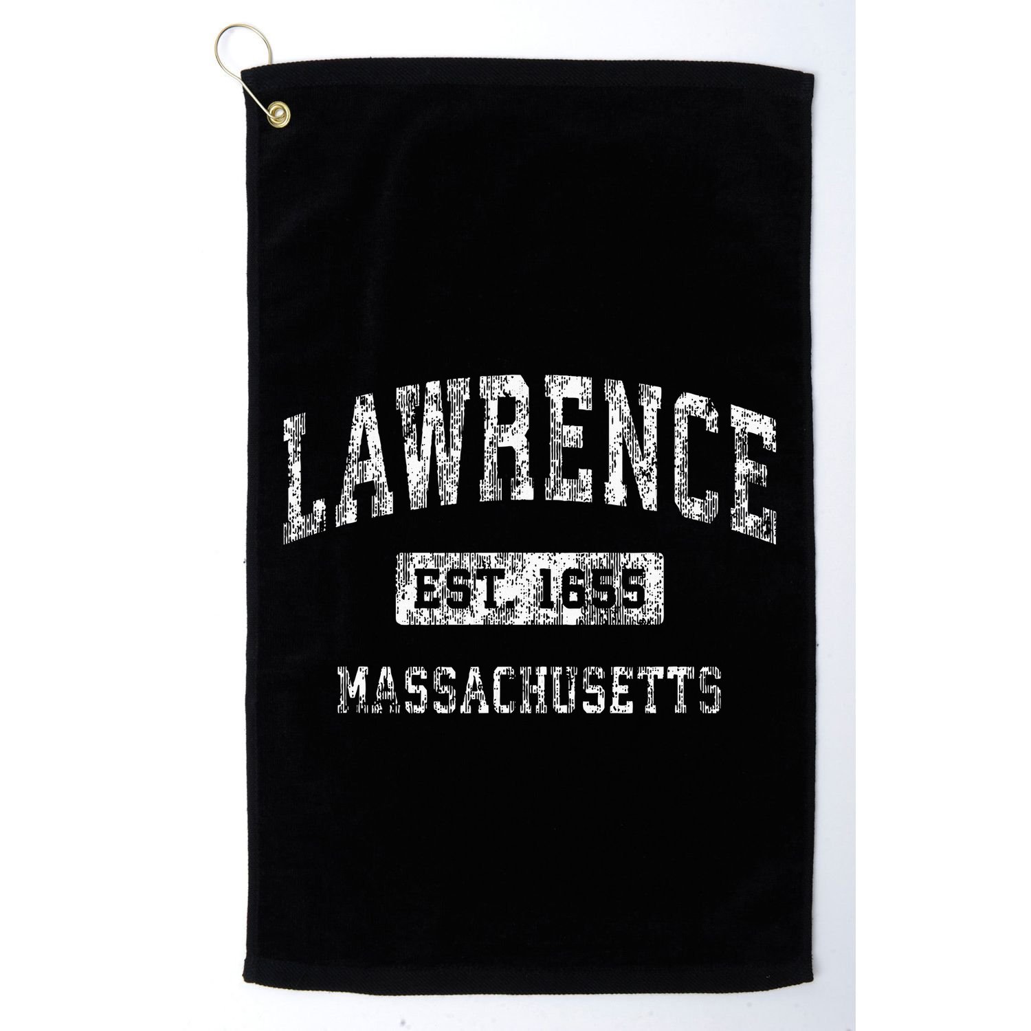 Lawrence Massachusetts Ma Vintage Established Sports Golf Towel