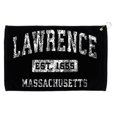 Lawrence Massachusetts Ma Vintage Established Sports Grommeted Golf Towel