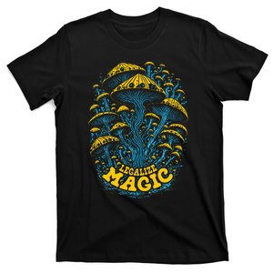 Legalize Magic Mushrooms Psychedelic Trippy Hippie Shrooms T-Shirt