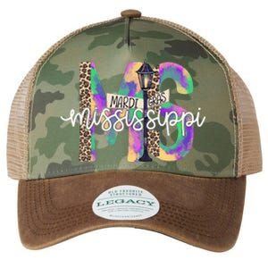 Leopard Mississippi Ms Mardi Gras Legacy Tie Dye Trucker Hat