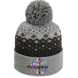 Leopard Mississippi Ms Mardi Gras The Baniff Cuffed Pom Beanie