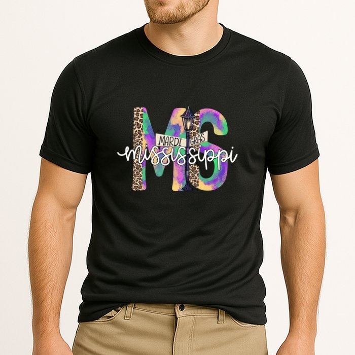 Leopard Mississippi Ms Mardi Gras Cooling Performance Crew T-Shirt