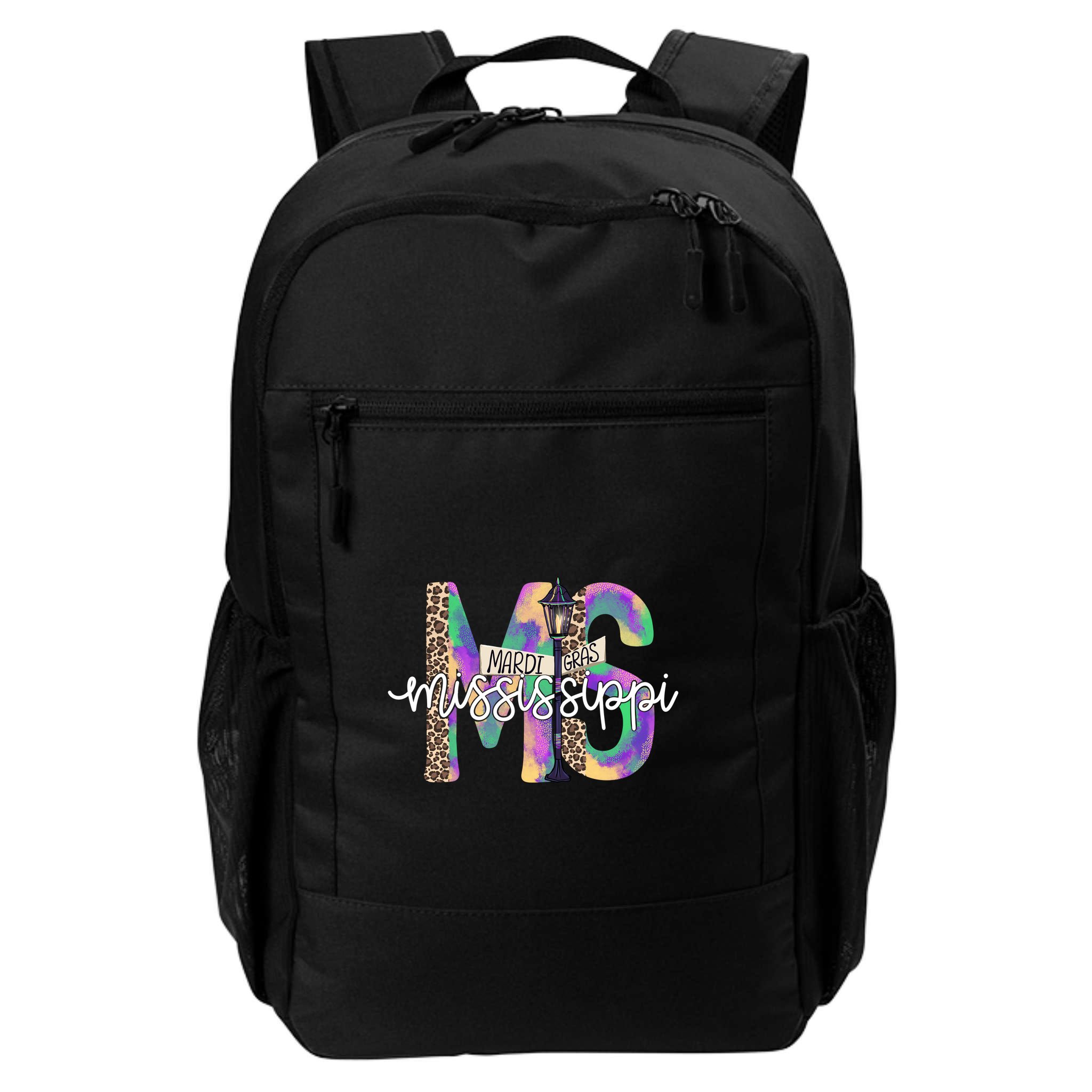 Leopard Mississippi Ms Mardi Gras Backpack