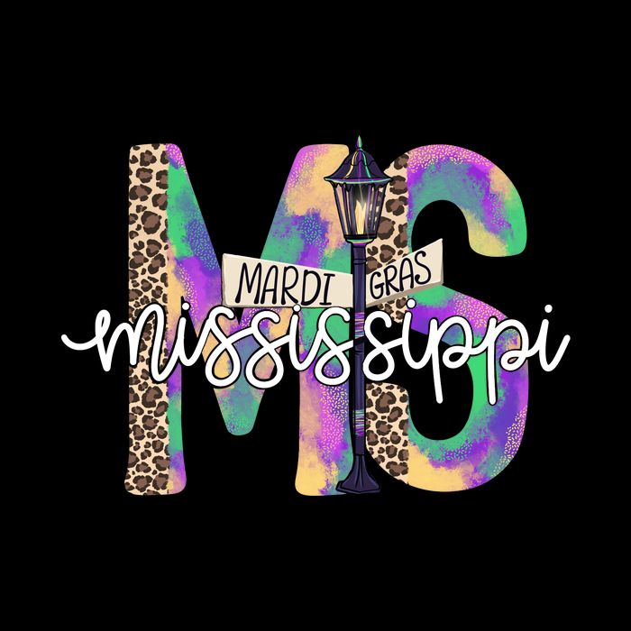 Leopard Mississippi Ms Mardi Gras Sustainable Bucket Hat
