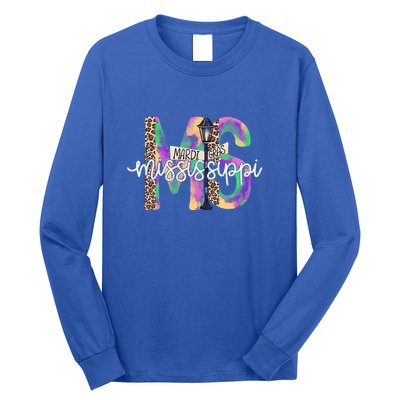 Leopard Mississippi Ms Mardi Gras Long Sleeve Shirt