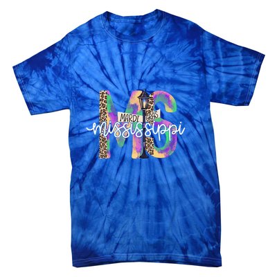 Leopard Mississippi Ms Mardi Gras Tie-Dye T-Shirt