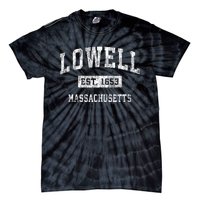 Lowell Massachusetts Ma Vintage Established Sports Tie-Dye T-Shirt