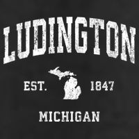 Ludington Michigan Mi Vintage Athletic Sports Hat