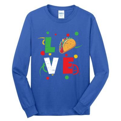 Love Mayo Mexican Fiesta Cinco De Mayo Valentine`s Day Gift Tall Long Sleeve T-Shirt