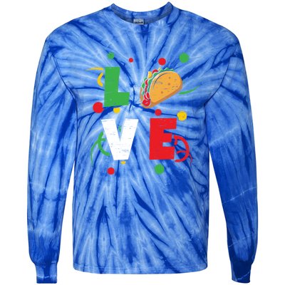 Love Mayo Mexican Fiesta Cinco De Mayo Valentine`s Day Gift Tie-Dye Long Sleeve Shirt