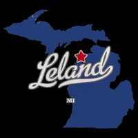 Leland Michigan MI Map Baby Bodysuit