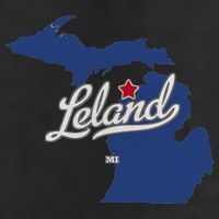Leland Michigan MI Map Hat