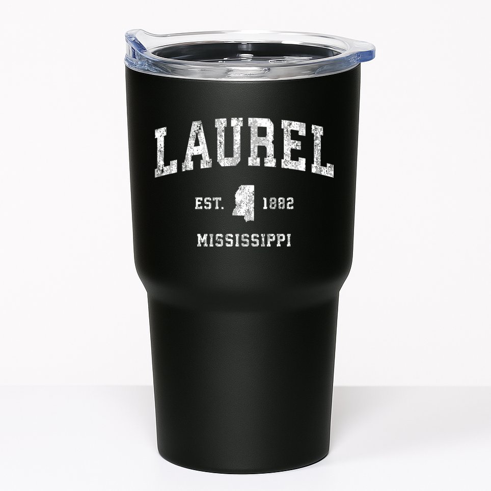Laurel Mississippi Ms Vintage Athletic Sports Tumbler