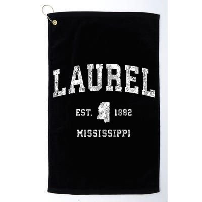 Laurel Mississippi Ms Vintage Athletic Sports Golf Towel