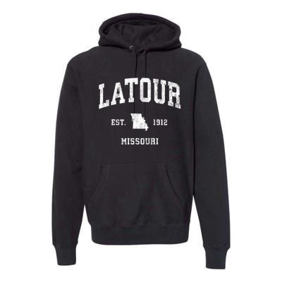 Latour Missouri Mo Vintage Athletic Sports Premium Hoodie