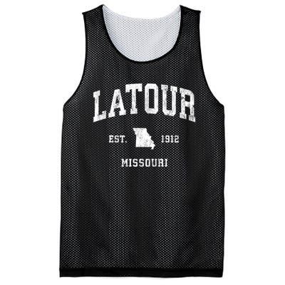 Latour Missouri Mo Vintage Athletic Sports Mesh Reversible Basketball Jersey Tank