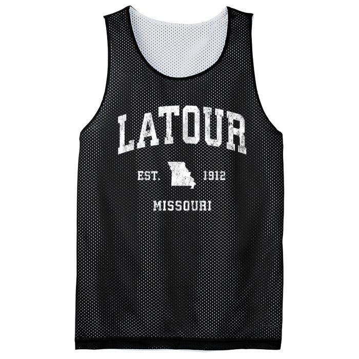 Latour Missouri Mo Vintage Athletic Sports Mesh Reversible Basketball Jersey Tank