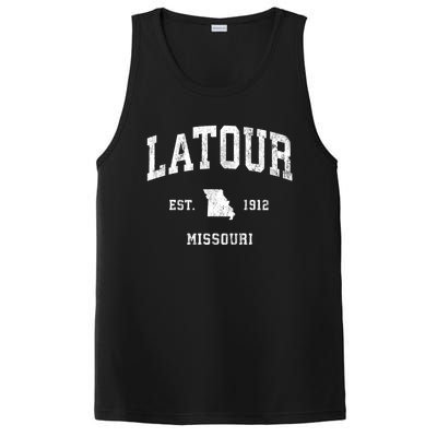 Latour Missouri Mo Vintage Athletic Sports PosiCharge Competitor Tank