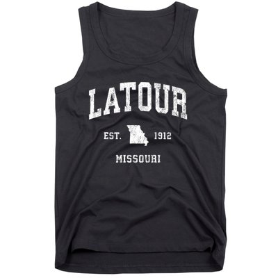 Latour Missouri Mo Vintage Athletic Sports Tank Top