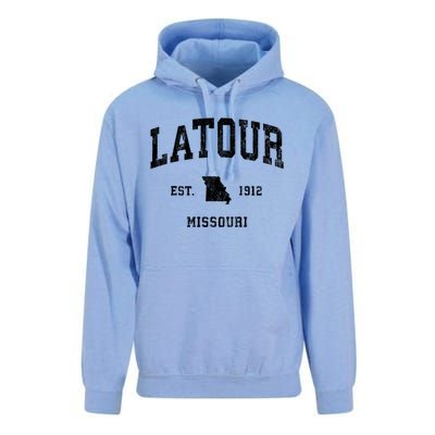 Latour Missouri Mo Vintage Athletic Sports Unisex Surf Hoodie