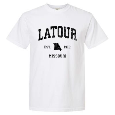 Latour Missouri Mo Vintage Athletic Sports Garment-Dyed Heavyweight T-Shirt