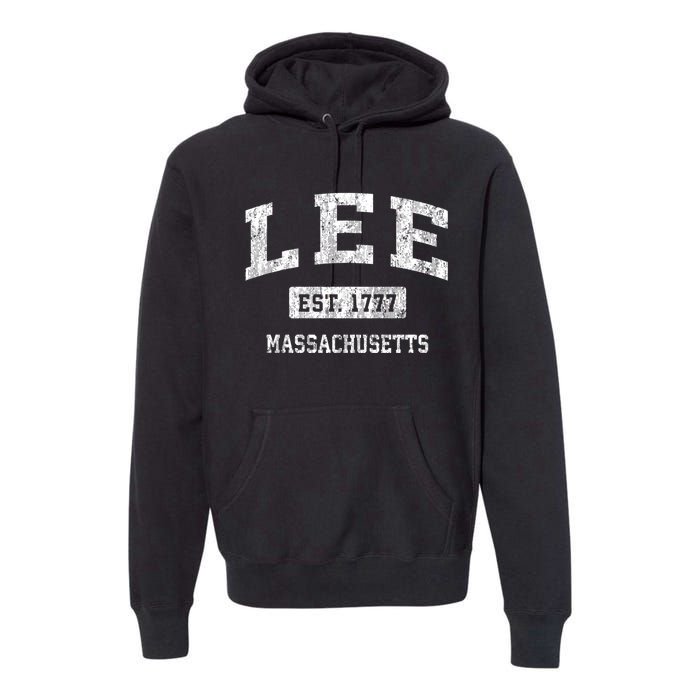 Lee Massachusetts Ma Vintage Sports Established Premium Hoodie