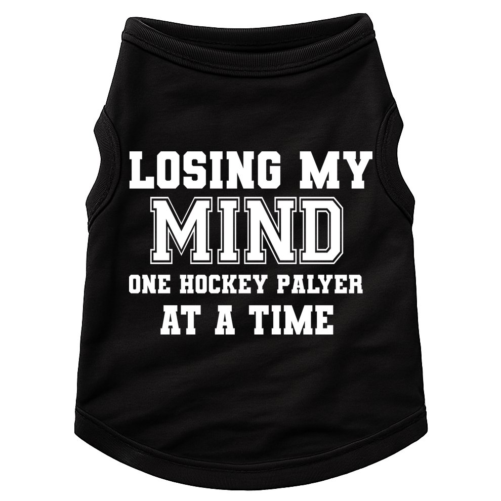 Losing My Mind One Hockey Player At A Time Father's Day Gift Doggie Tank