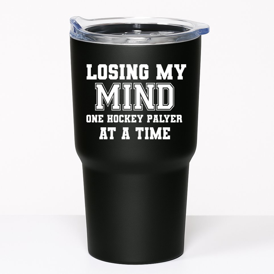 Losing My Mind One Hockey Player At A Time Father's Day Gift Tumbler
