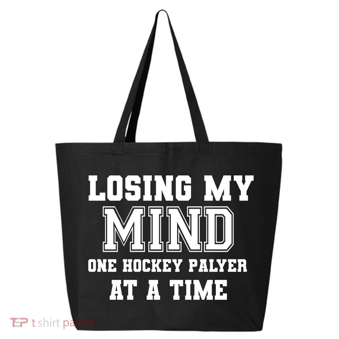 Losing My Mind One Hockey Player At A Time Father's Day Gift 25L Jumbo Tote
