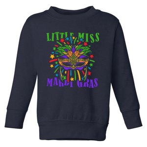 Little Miss Mardi Gras Funny Mardi Gras Costume Toddler Sweatshirt