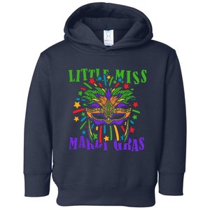 Little Miss Mardi Gras Funny Mardi Gras Costume Toddler Hoodie