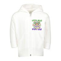 Little Miss Mardi Gras Funny Mardi Gras Costume Toddler Zip Fleece Hoodie