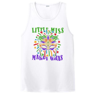 Little Miss Mardi Gras Funny Mardi Gras Costume PosiCharge Competitor Tank