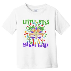 Little Miss Mardi Gras Funny Mardi Gras Costume Toddler T-Shirt