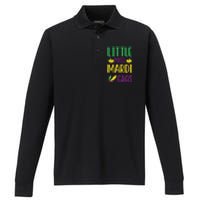 Little Miss Mardi Gras Performance Long Sleeve Polo