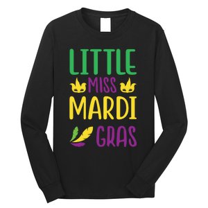 Little Miss Mardi Gras Long Sleeve Shirt