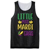 Little Miss Mardi Gras Mesh Reversible Basketball Jersey Tank