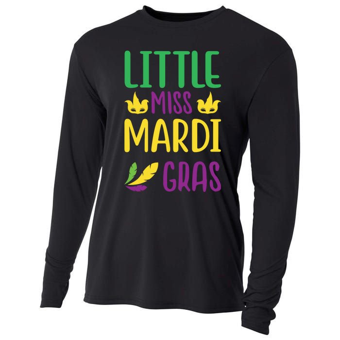 Little Miss Mardi Gras Cooling Performance Long Sleeve Crew