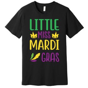 Little Miss Mardi Gras Premium T-Shirt