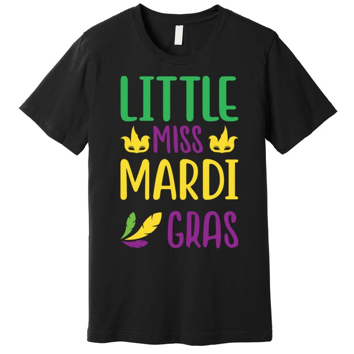 Little Miss Mardi Gras Premium T-Shirt