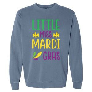 Little Miss Mardi Gras Garment-Dyed Sweatshirt