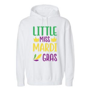 Little Miss Mardi Gras Garment-Dyed Fleece Hoodie